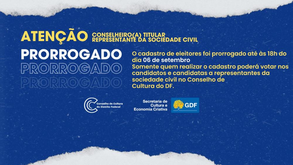 Capa da notícia: CCDF: cadastro para habilitação de votos é prorrogado até 6 de setembro